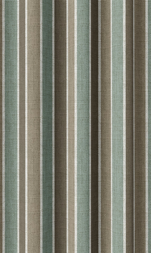 Geometric Print Home Décor Fabric By the Metre (Blue/ Brown/ White)