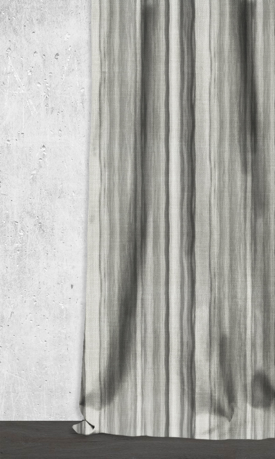Watercolor Effect Striped Blinds (Grey) for Living, Bedroom, Kitchen, Bathroom