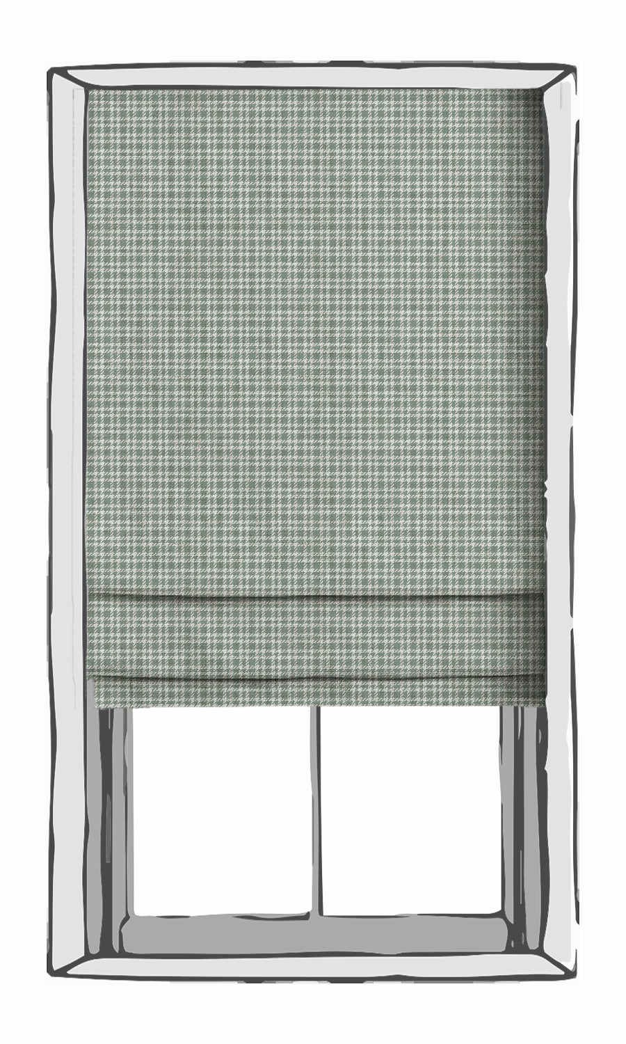 Checkered Free Fabric Material Sample (Duck Egg Blue)