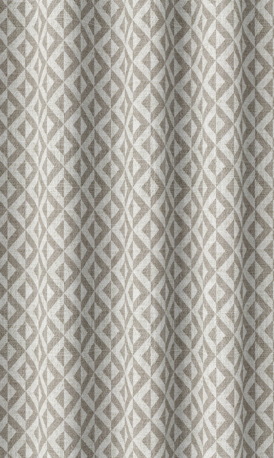 Geometric Print Home Décor Fabric By the Metre (Grey/ White)