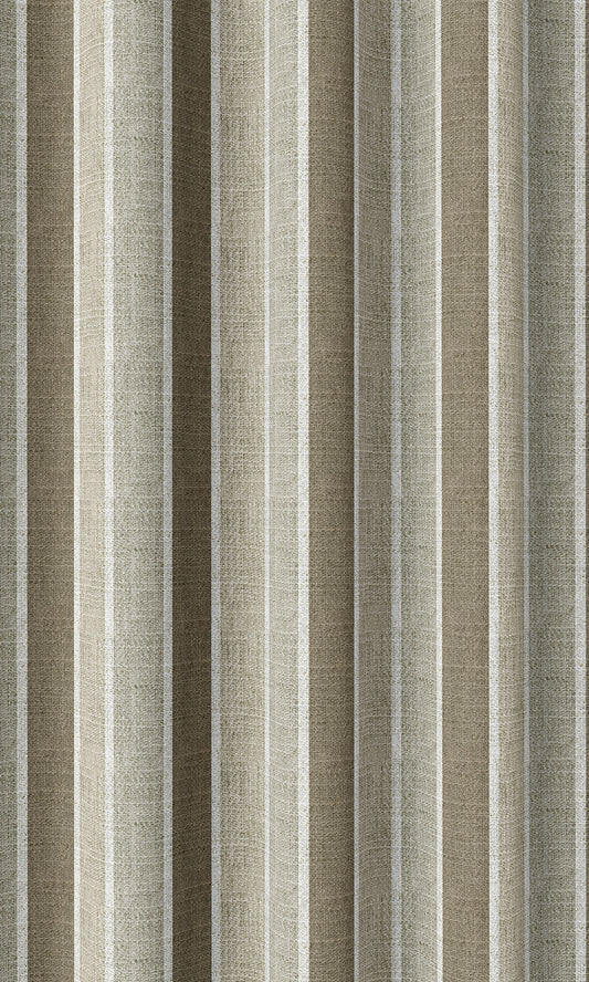 Striped Patterned Home Décor Fabric By the Metre (Beige/ Brown)