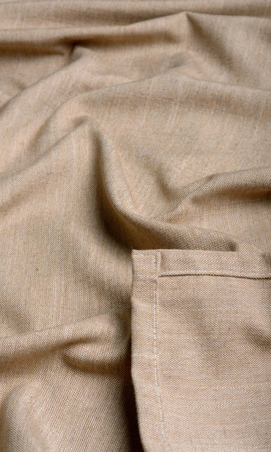 Plain Linen Texture Fabric Sample for Roman Blinds & Shades (Cinnamon Brown)