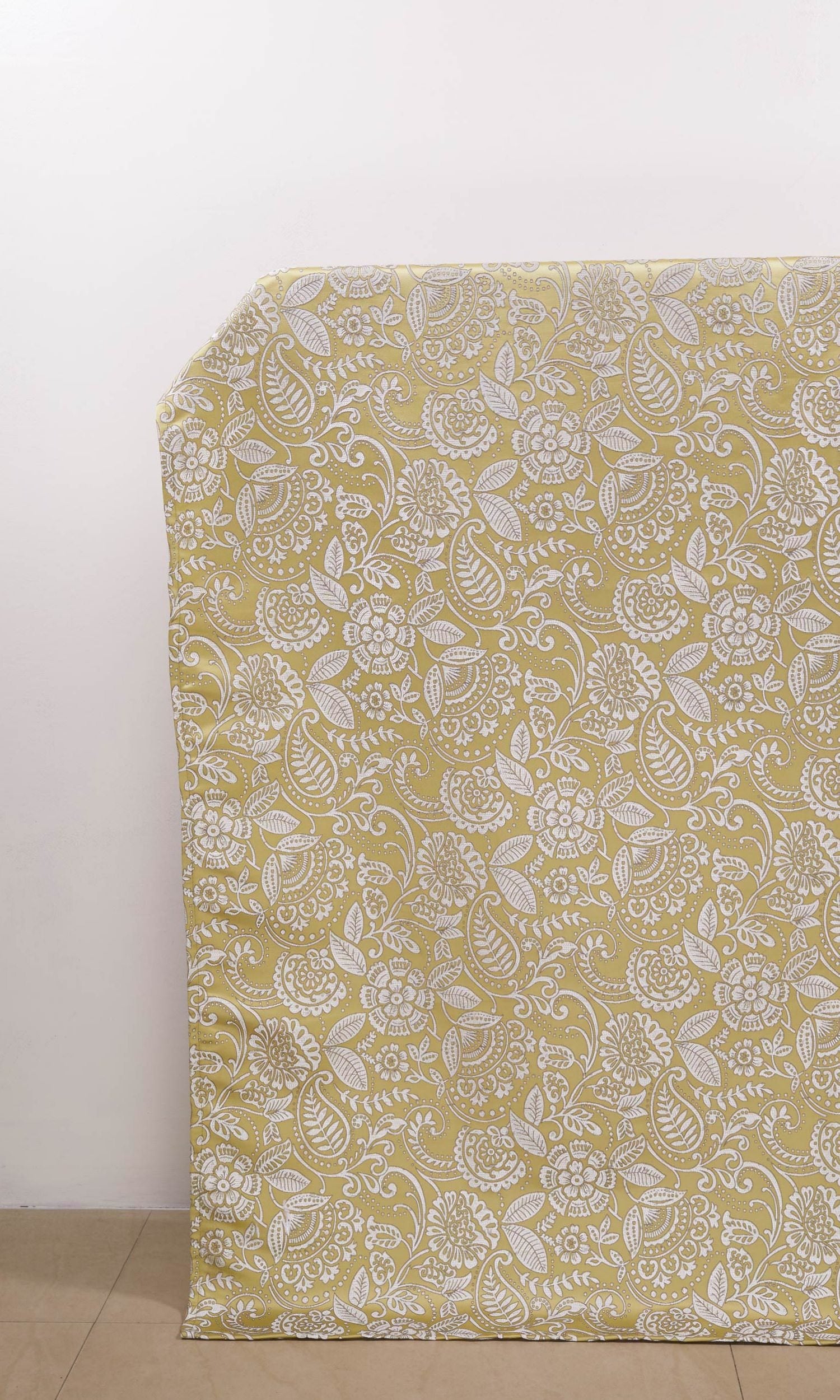 Floral Self-Patterned Shades (Green) for Living, Bedroom, Kitchen, Bathroom