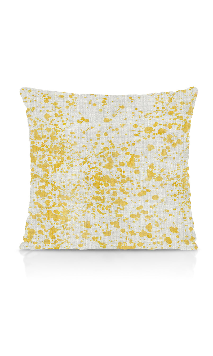 Abstract Print Home Textile Fabric Material Sample (White/ Yellow)