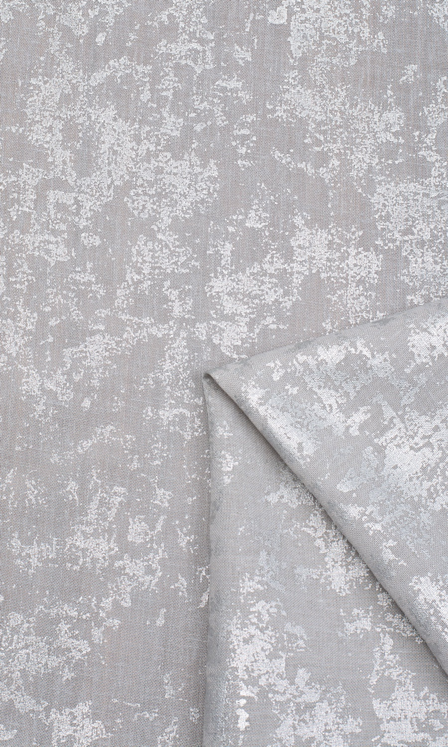 Metallic Accents Sheer Home Textile Fabric Material By the Metre (Gray)
