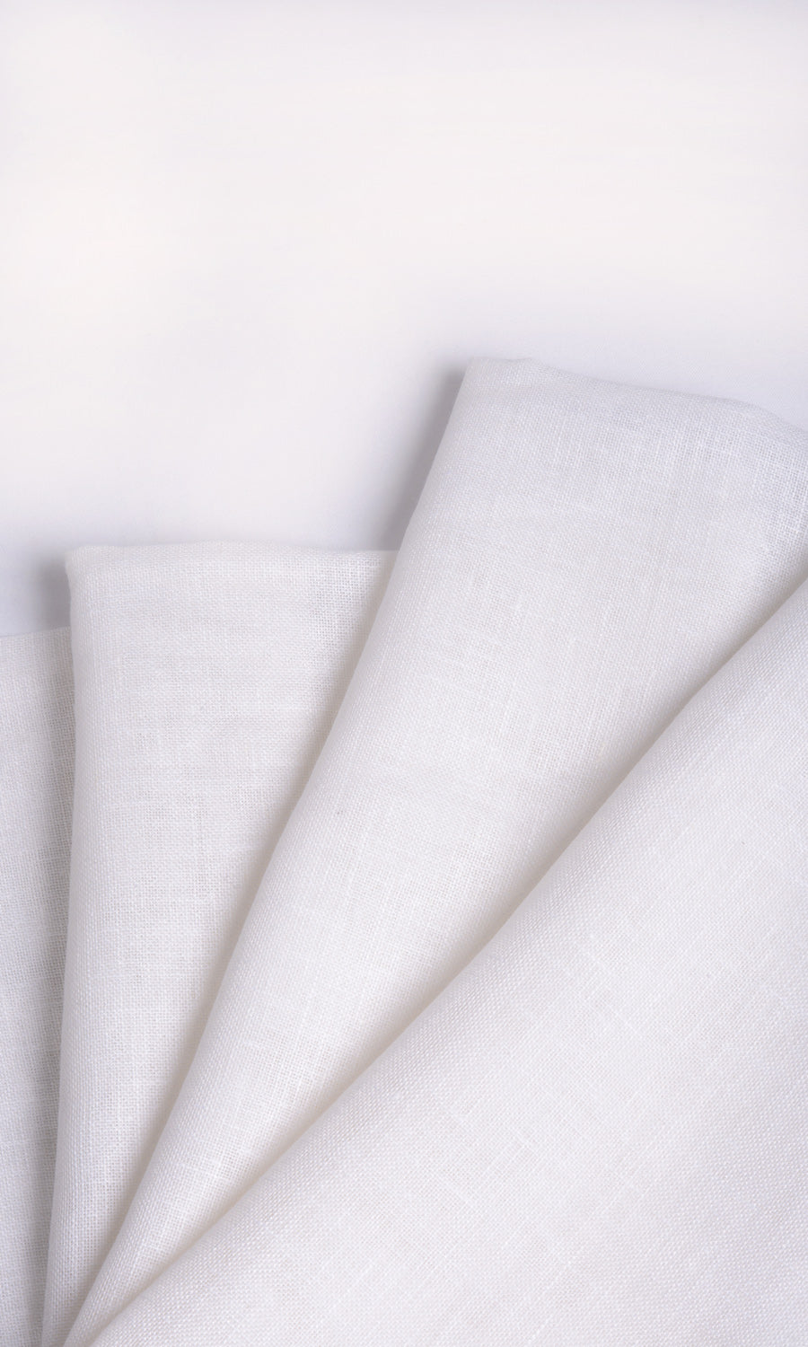 Sheer Fabric Material By the Metre (White/ Ivory)