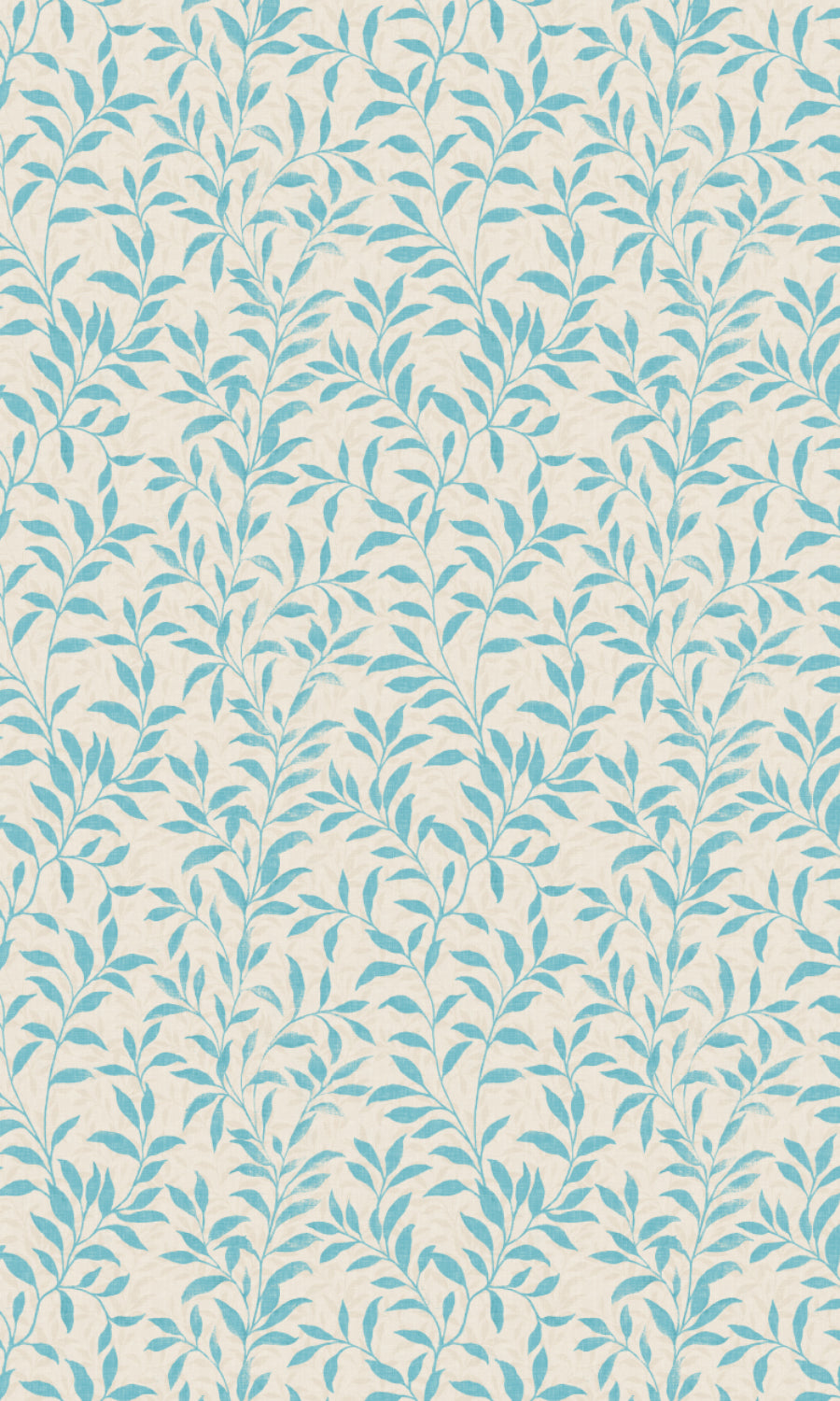 Floral Dimout Flat, Plain, Fake, Faux, European Relaxed Roman Blinds (Blue/ Ivory)