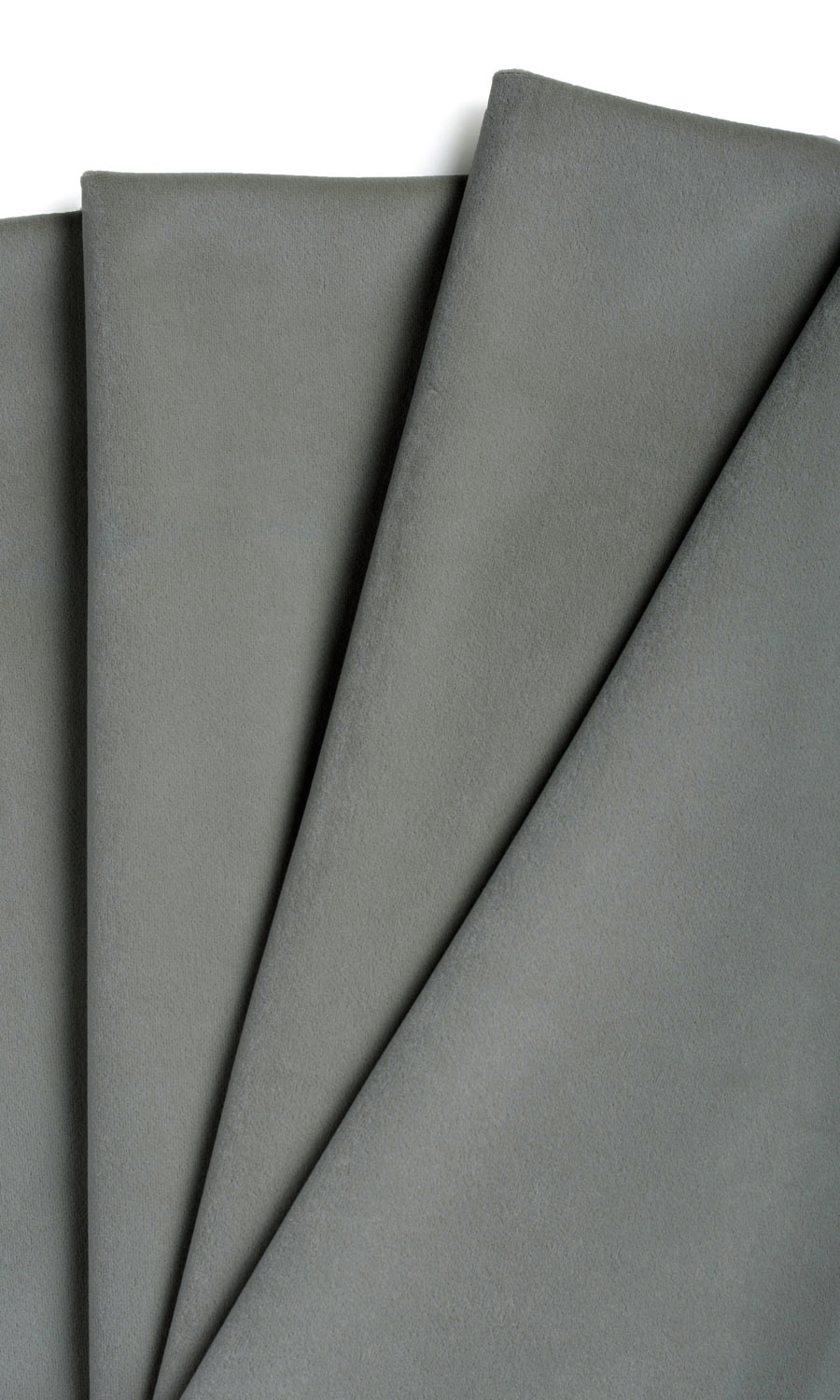 Velvet Roman Blinds & Window Shades (Fog Grey)