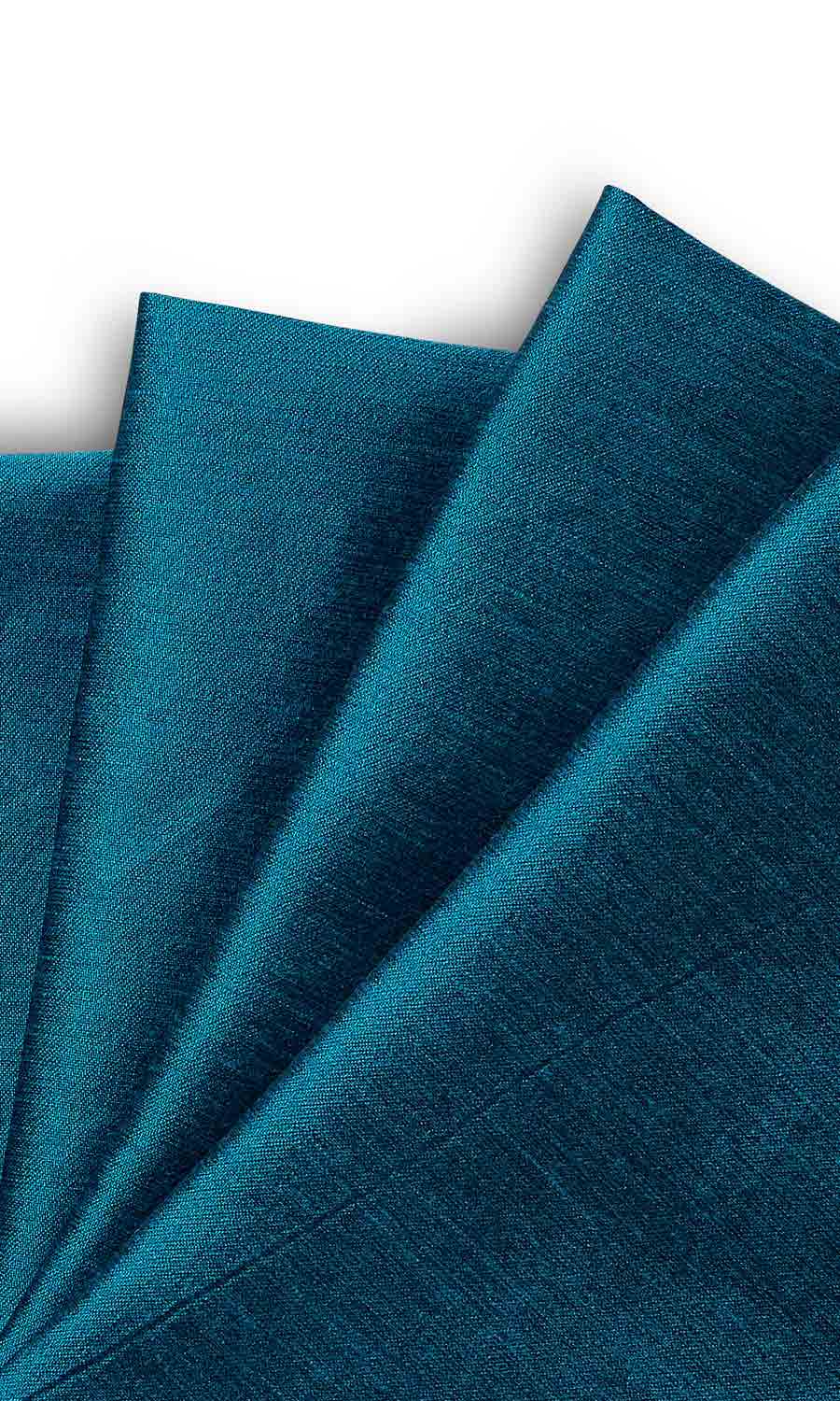 Faux Silk Flat, Plain, Fake, Faux, European Relaxed Roman Blinds (Blue)