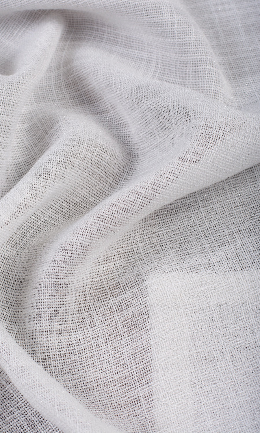 Textured Sheer Blinds (Porcelain White) Extra Long Short Wide