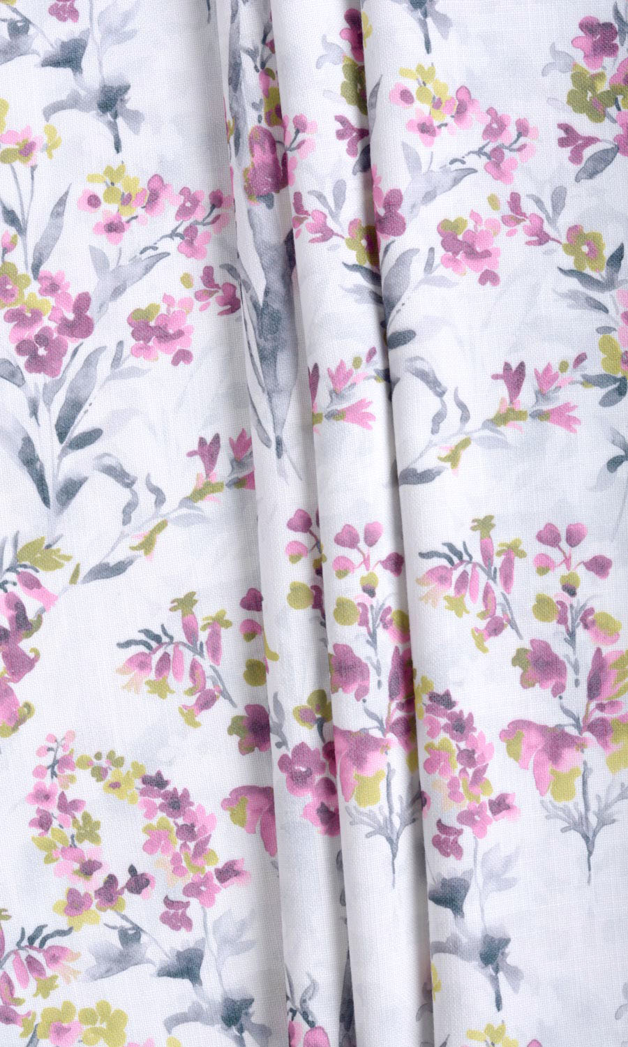Floral Print Roman Blinds & Window Shades (Pink/ Grey)