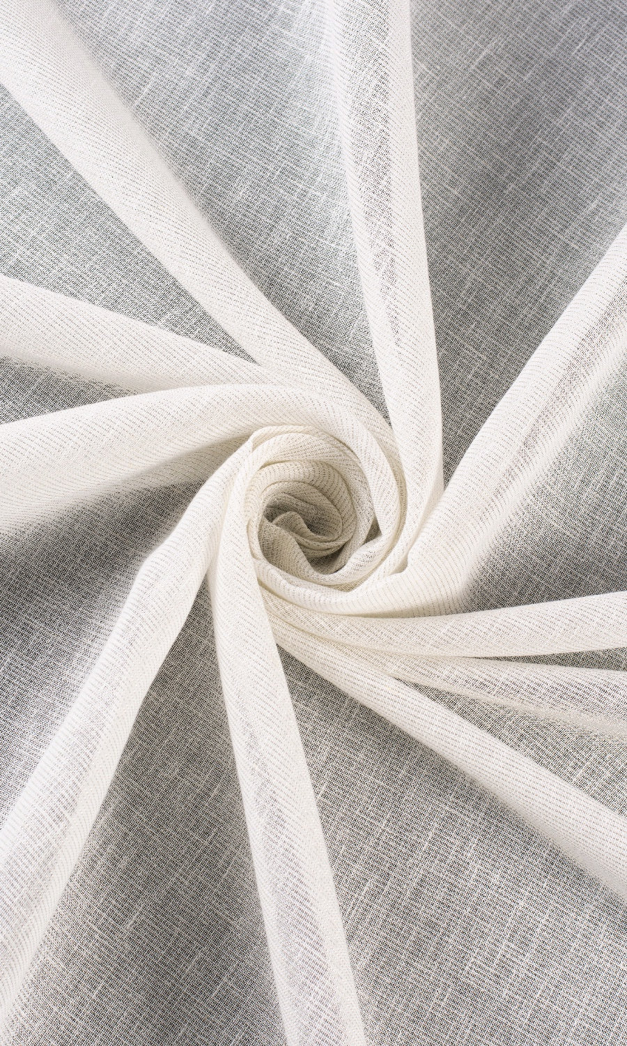 Sheer Flat, Plain, Fake, Faux, European Relaxed Roman Blinds (Creamy White)