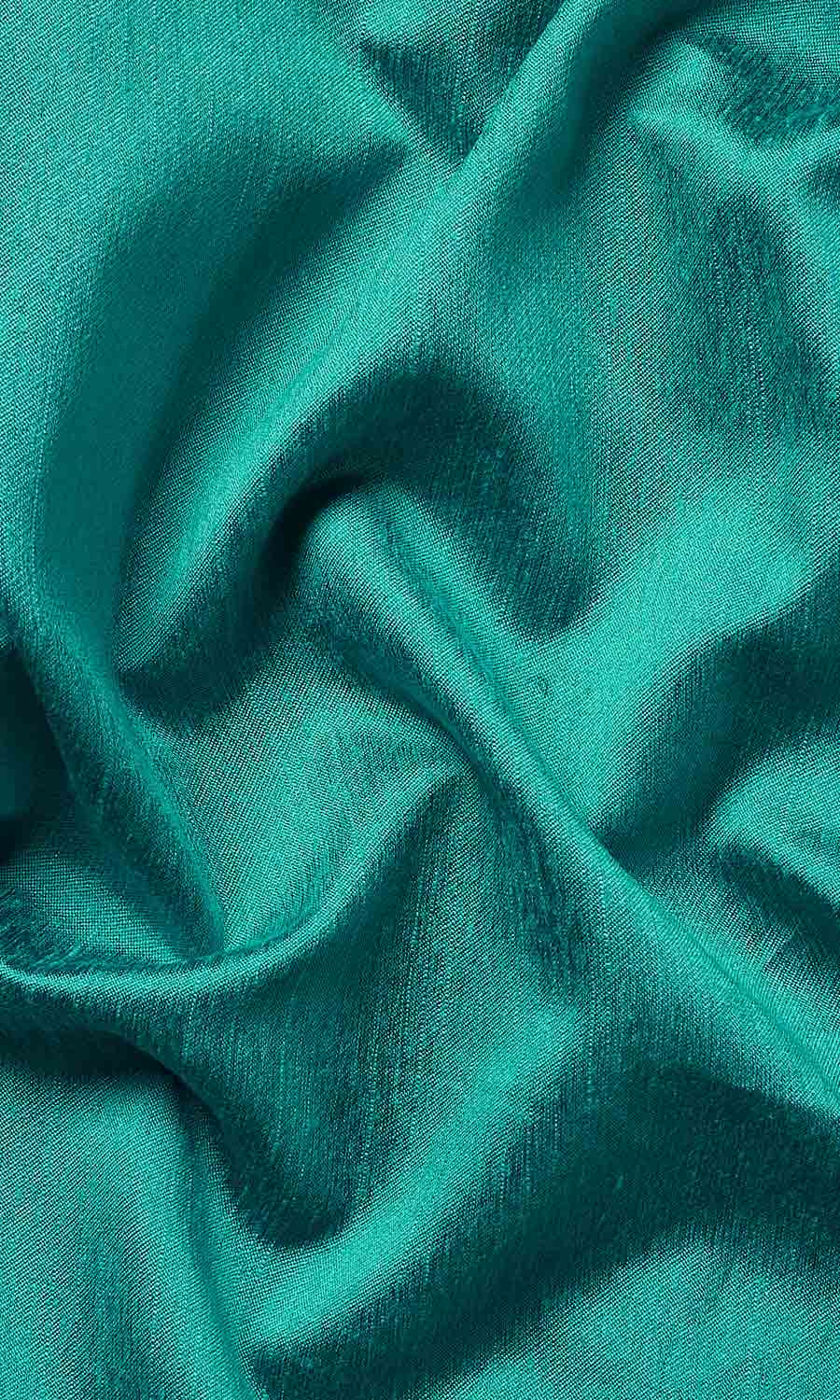 Faux Silk Window Treatments Fabric Sample (Turquoise Blue)
