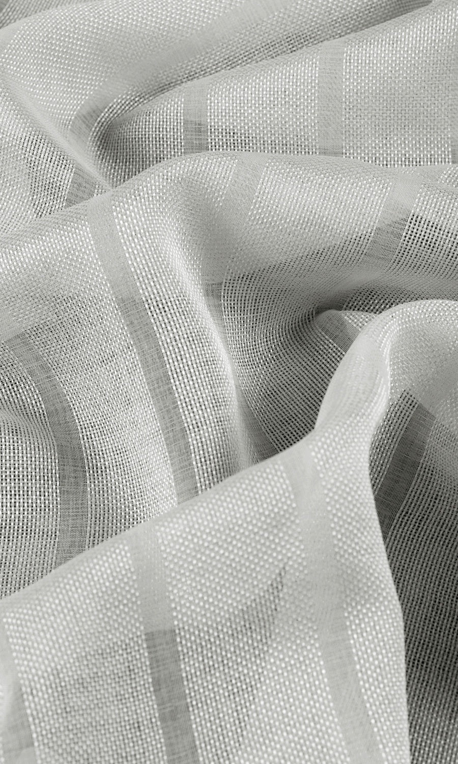 Textured Striped Sheer Shades (Grey) Extra Long Short Wide