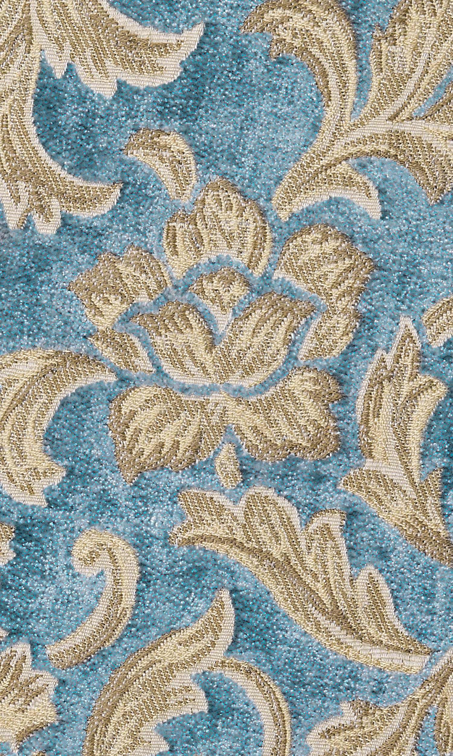 Floral Velvet Flat, Plain, Fake, Faux, European Relaxed Roman Blinds (Beige/ Brown/ Blue)