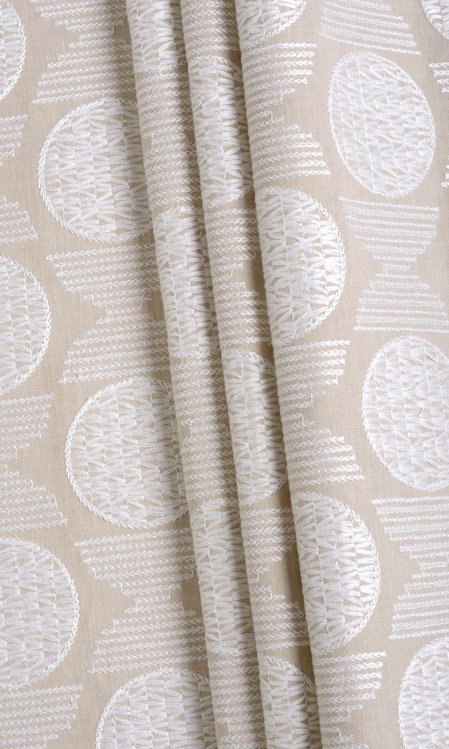 Geometric Patterned Shades (Beige/ White) Extra Long Short Wide