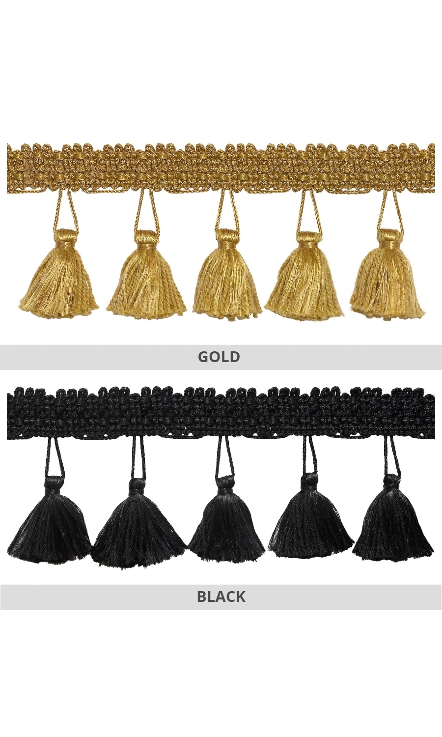 Roman blind tassel trimming
