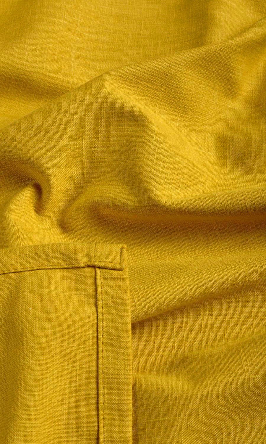Poly-Cotton Blend Fabric Sample for Roman Blinds & Shades (Yellow)
