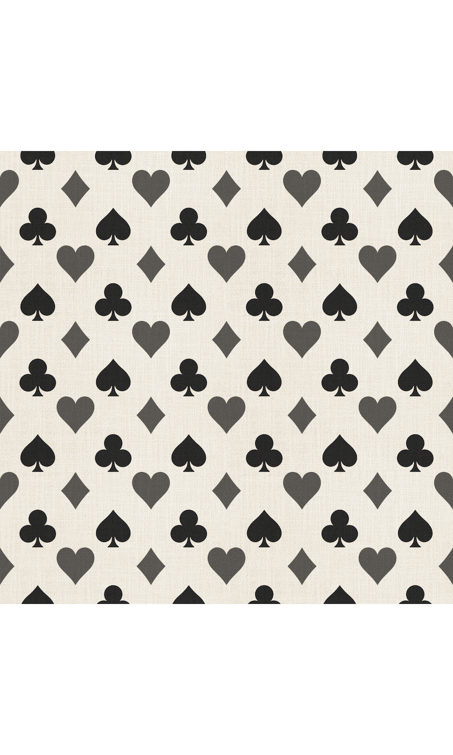 Modern Geo Print Home Textile Fabric Material By the Metre (Black/ Milky White)