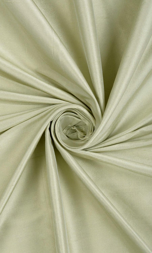 Shantung Silk Home Décor Fabric By the Metre (Olive/ Sage Green)