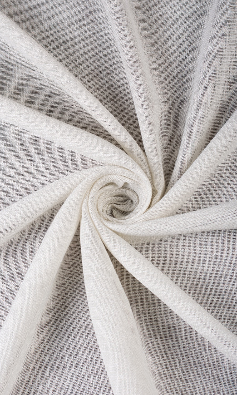 Textured Sheer Flat, Plain, Fake, Faux, European Relaxed Roman Blinds (Alabaster White)