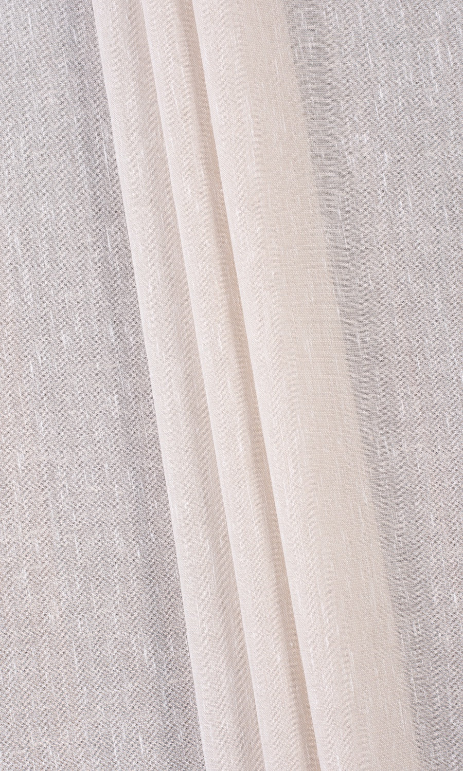 Plain Sheer Window Treatments Fabric By the Metre (Greige/ Warm Ivory)