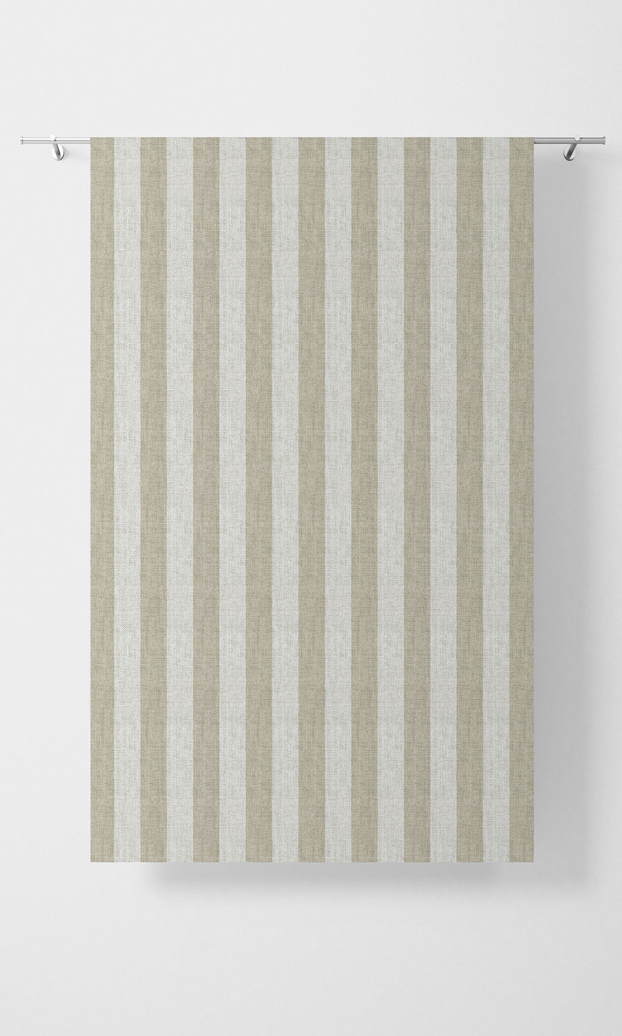 Modern Striped Home Textile Fabric Material Sample (Beige/ White)