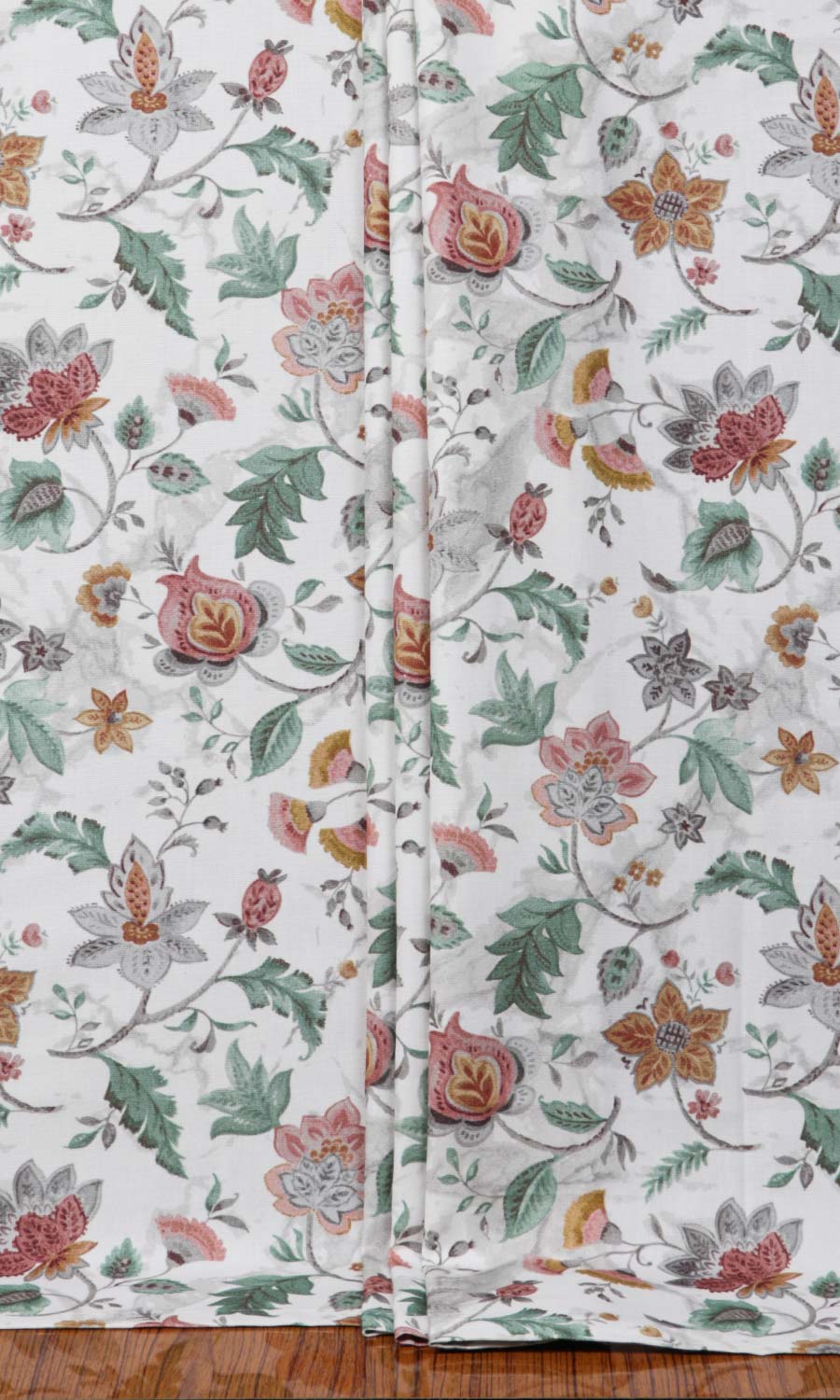 Floral Cotton Roman Blinds (Red/ Pink/ Green) for Living, Bedroom, Kitchen, Bathroom