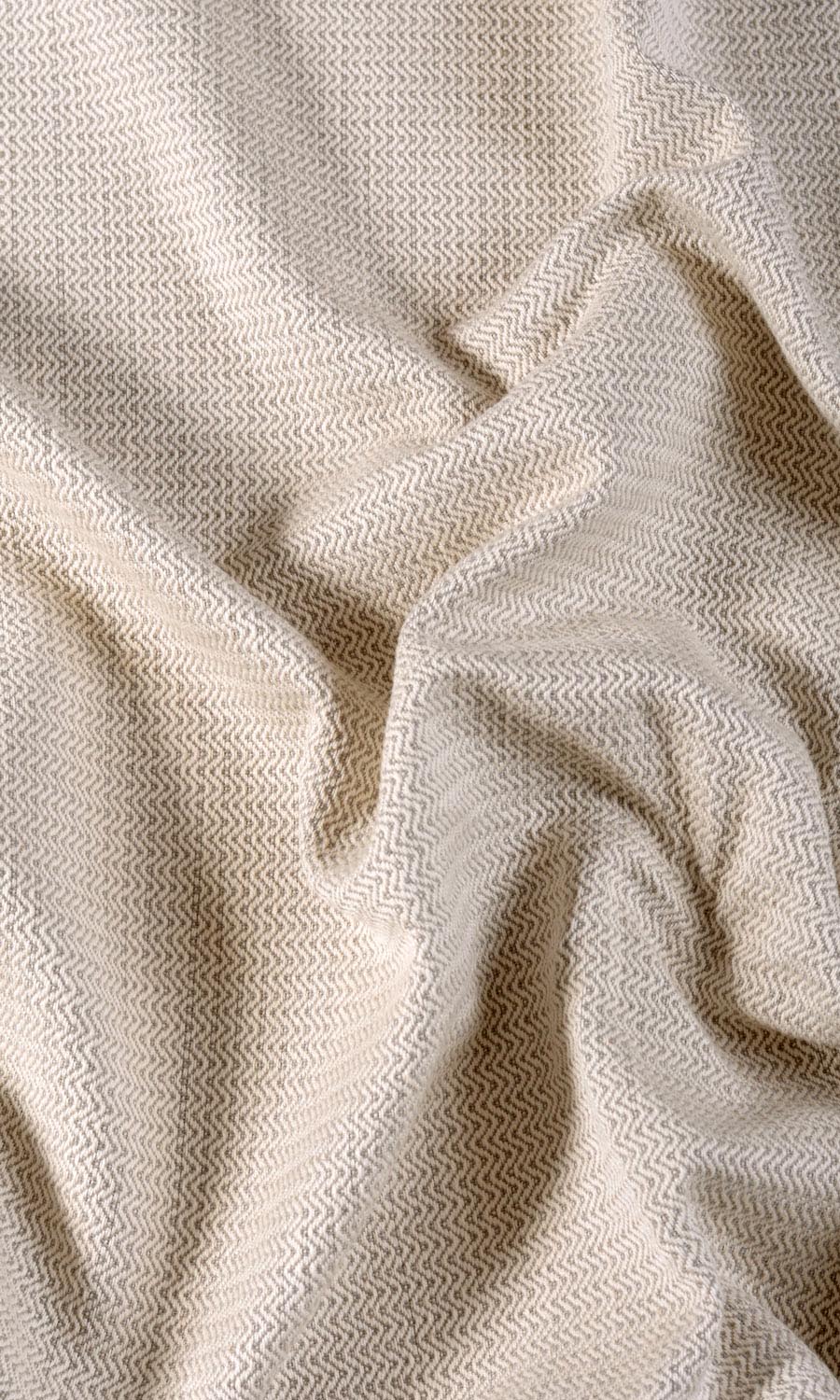 Textured   Fabric Sample for Roman Blinds & Shades (Grey/ Beige)