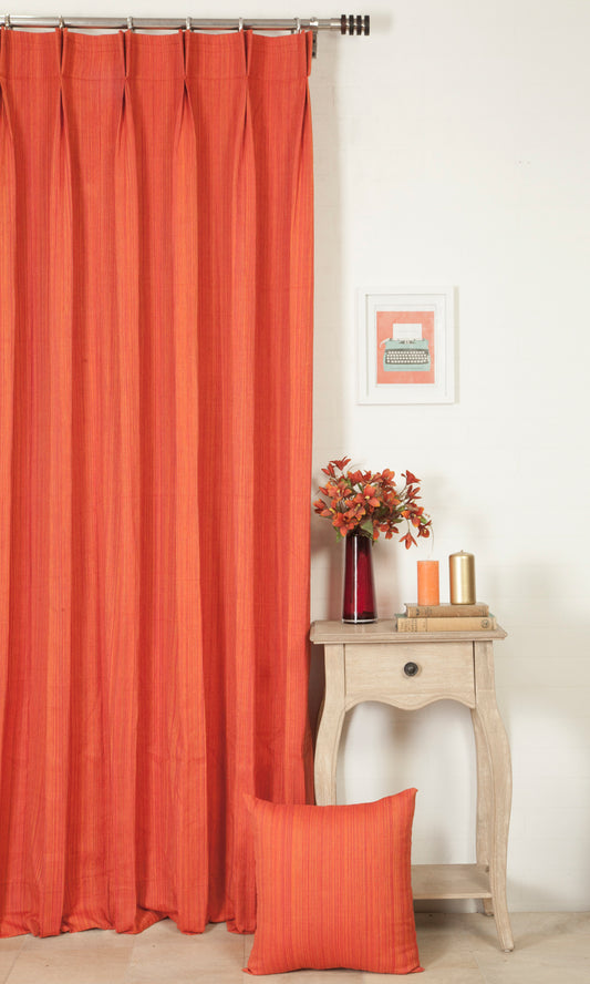 Cotton Fabric Blinds (Orange)