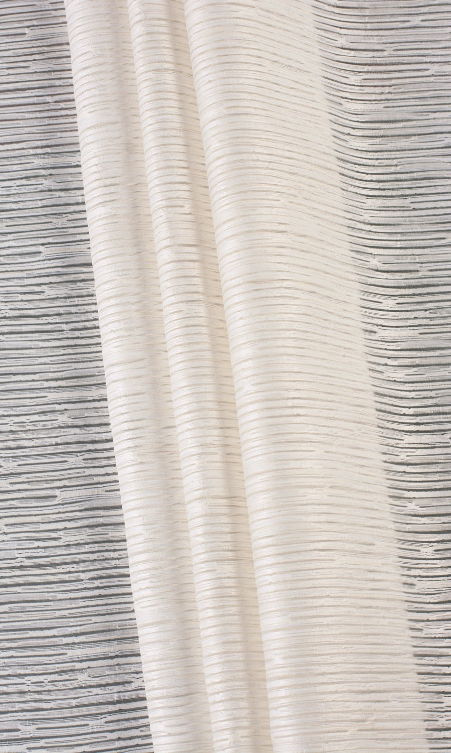 Striped Sheer Fabric Sample for Roman Blinds & Shades (Cream)