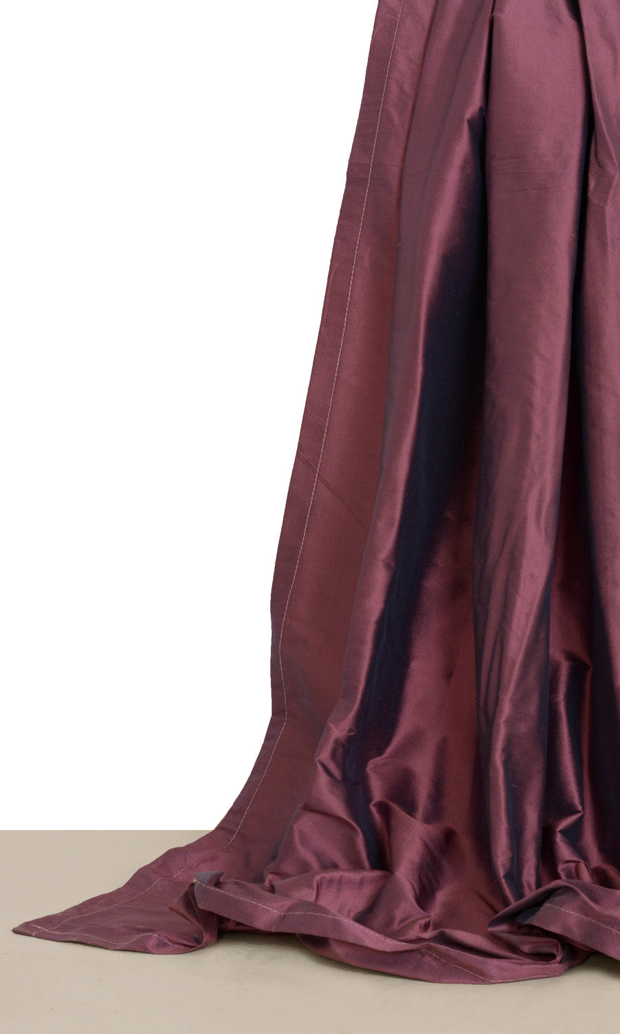 Shantung Silk Roman Shades (Wine Purple) for Living, Bedroom, Kitchen, Bathroom