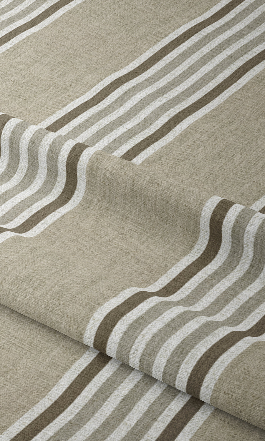 Striped Blinds (Sand Beige/ Peanut Brown) for Living, Bedroom, Kitchen, Bathroom