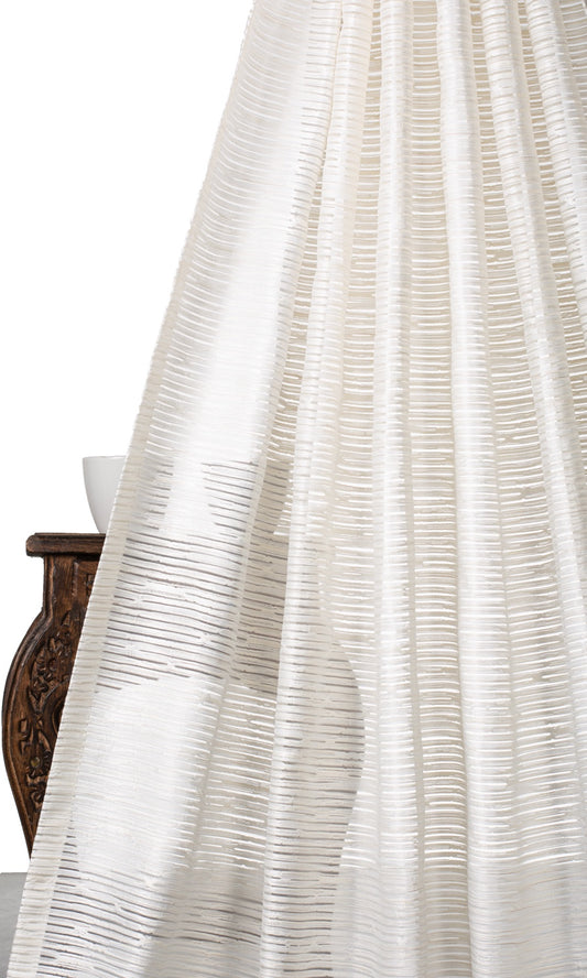 Striped Sheer Shades (Cream)