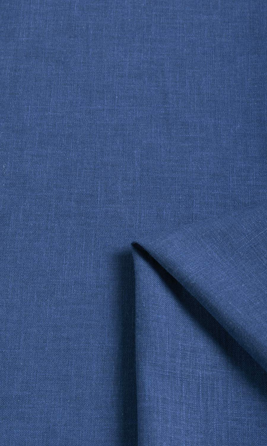 Poly-Cotton Blend Free Fabric Material Sample (Cobalt)