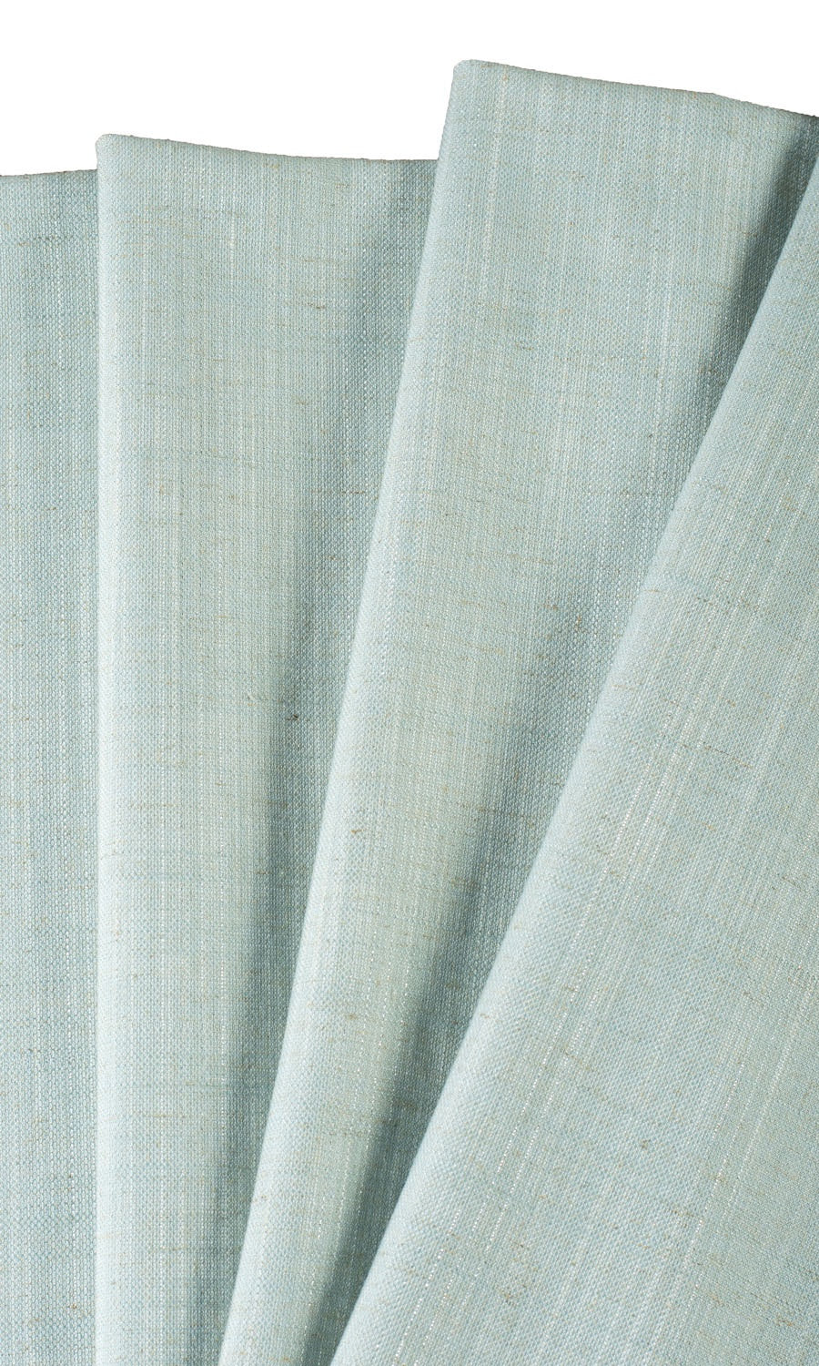 Plain Linen-Blend Roman Blinds & Window Shades (Powder Blue)