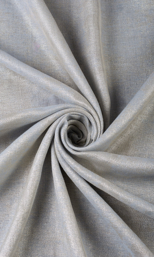 Metallic Accents Semi-Sheer Home Décor Fabric By the Metre (Gray/ Gold)