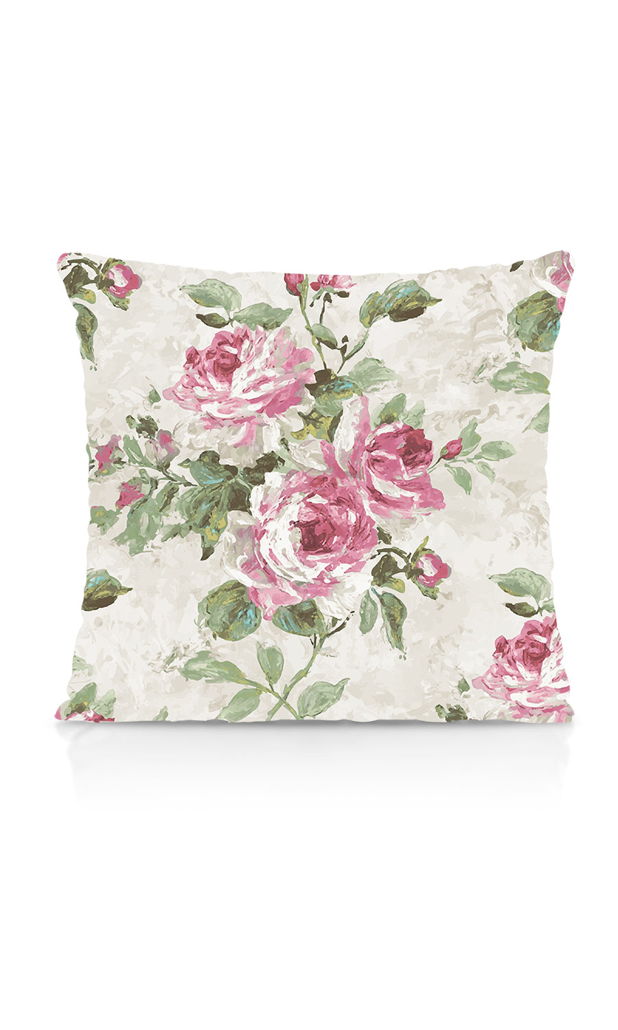 Floral Dimout Free Fabric Material Sample (Pink/ White/ Green)