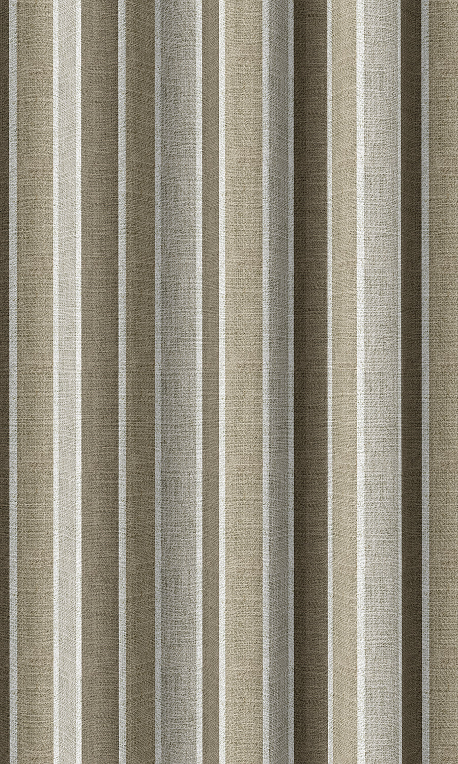Striped Home Décor Fabric Sample (Beige/ Brown/ Grey)