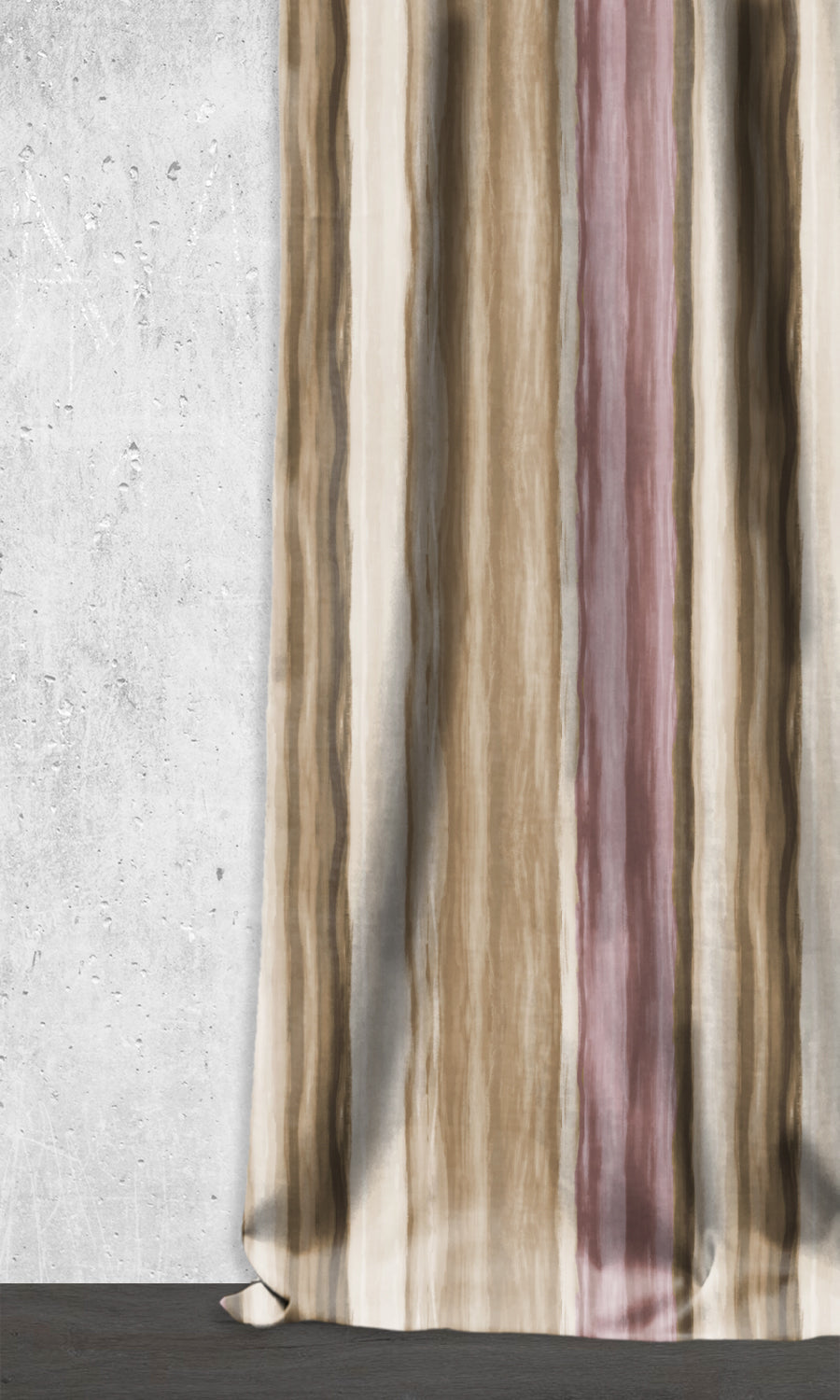 Modern Striped Shades (Pink/ Brown) for Living, Bedroom, Kitchen, Bathroom