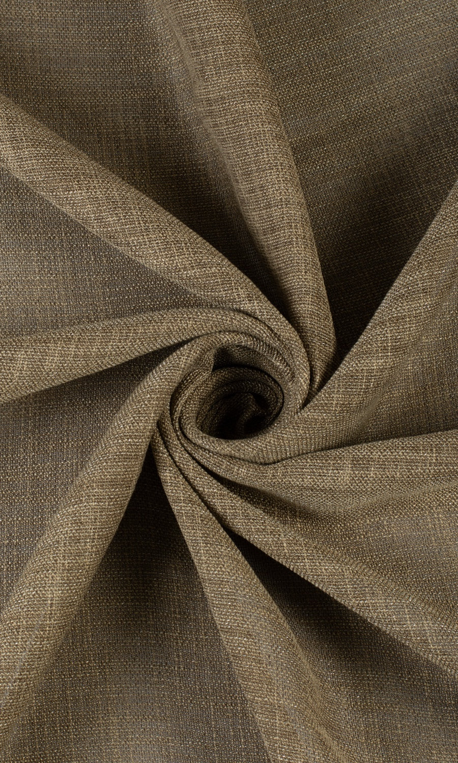 Textured Sheer Home Textile Fabric Material Sample (Cedar Brown)