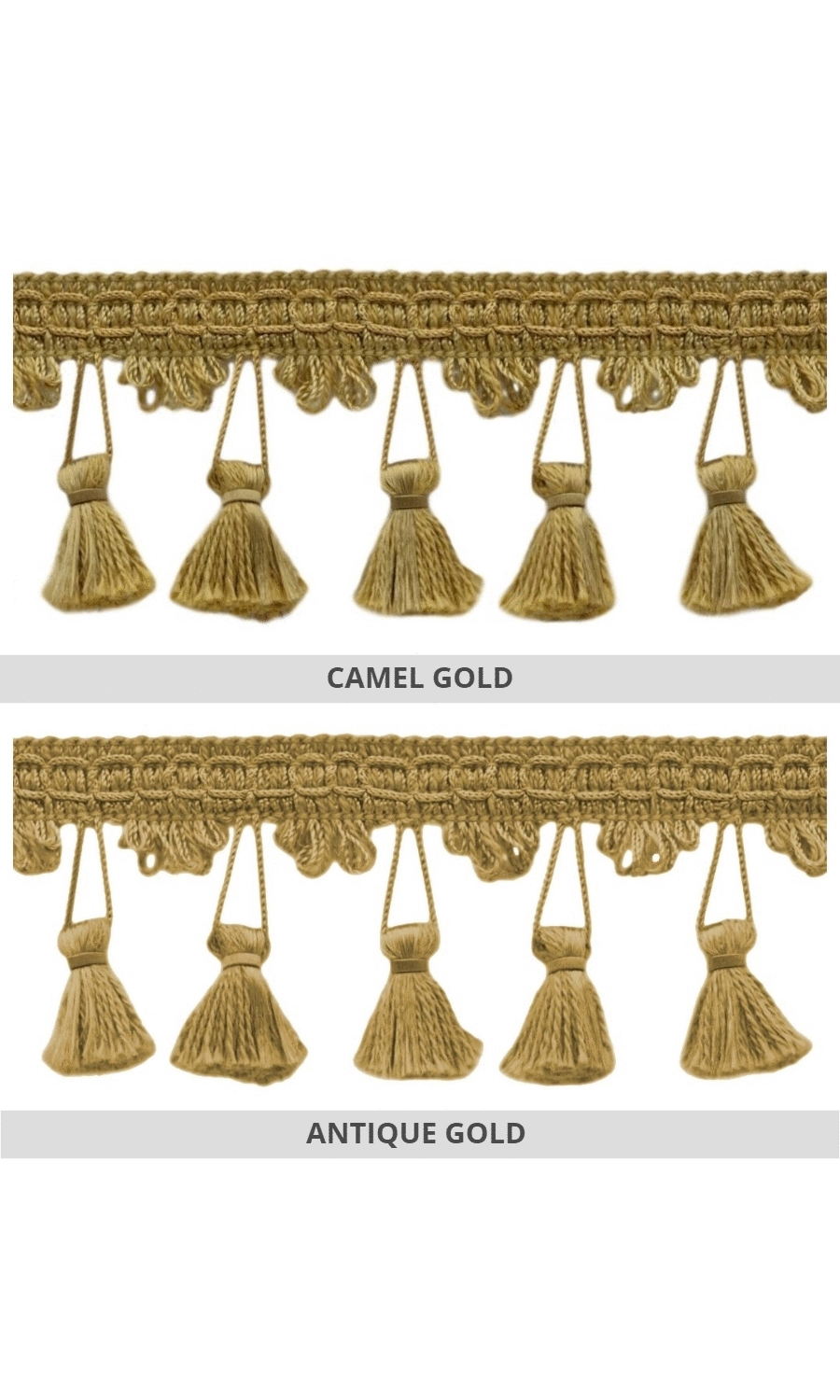 Window blinds fringe border trim with tassels