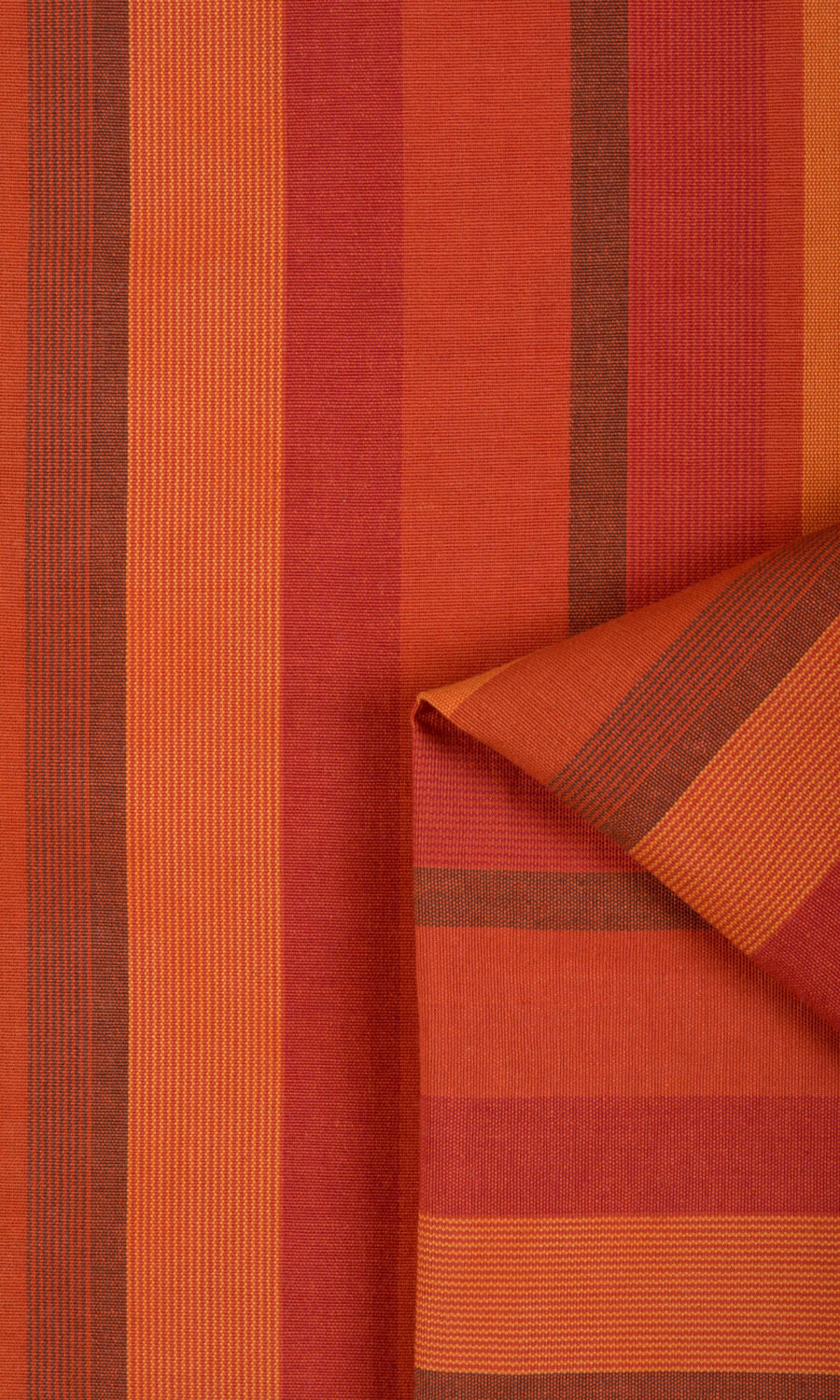 Cotton Window Treatments Fabric Sample (Red/ Orange)