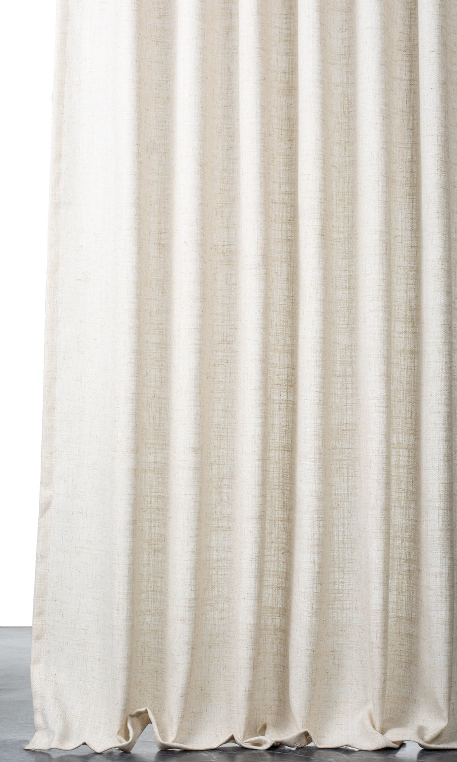 Plain Semi-Sheer Window Treatments Fabric By the Metre (Beige)
