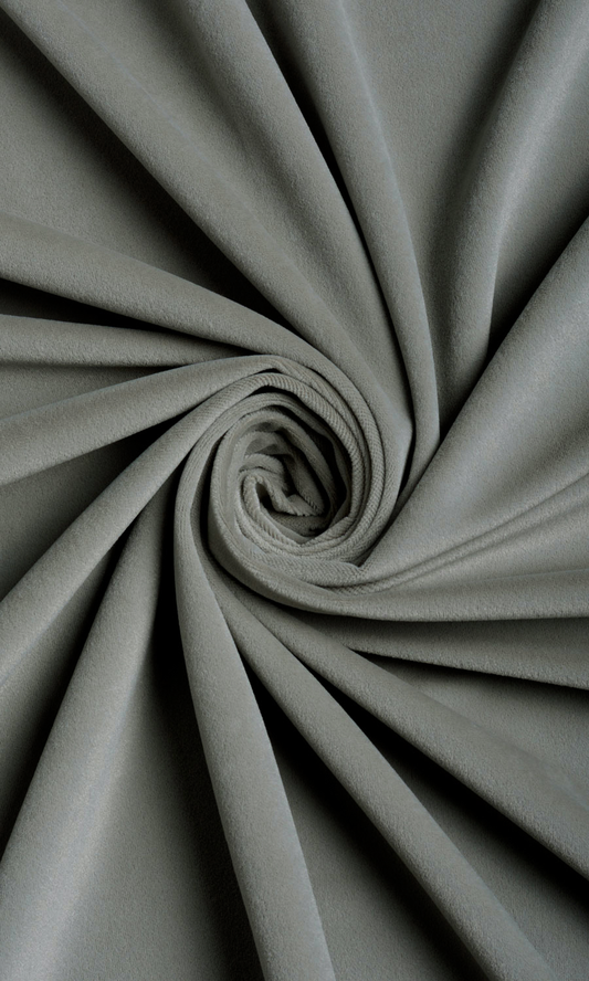 Velvet Home Décor Fabric Sample (Fog Grey)