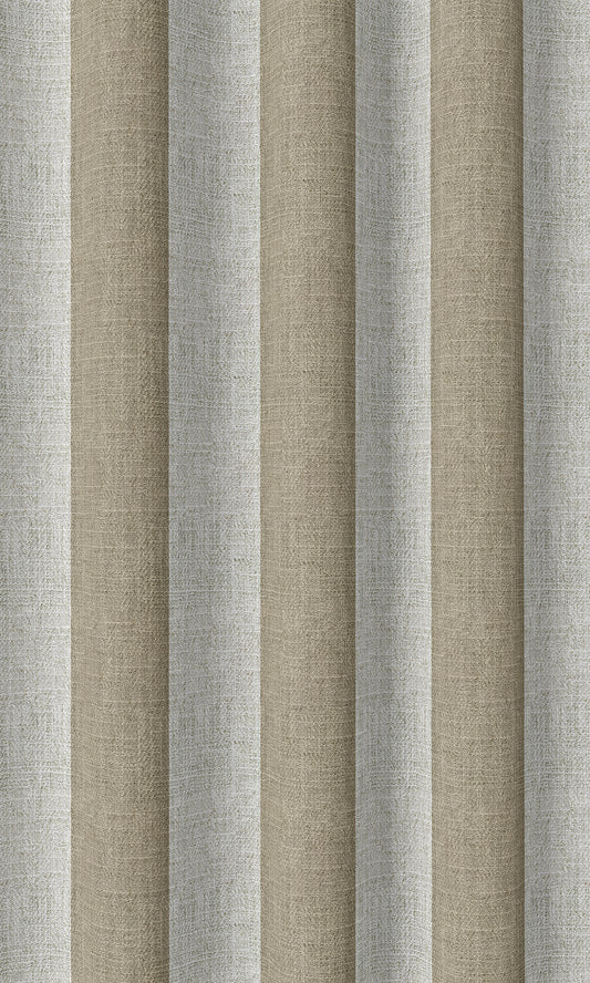 Modern Striped Home Décor Fabric By the Metre (Brown/ White)