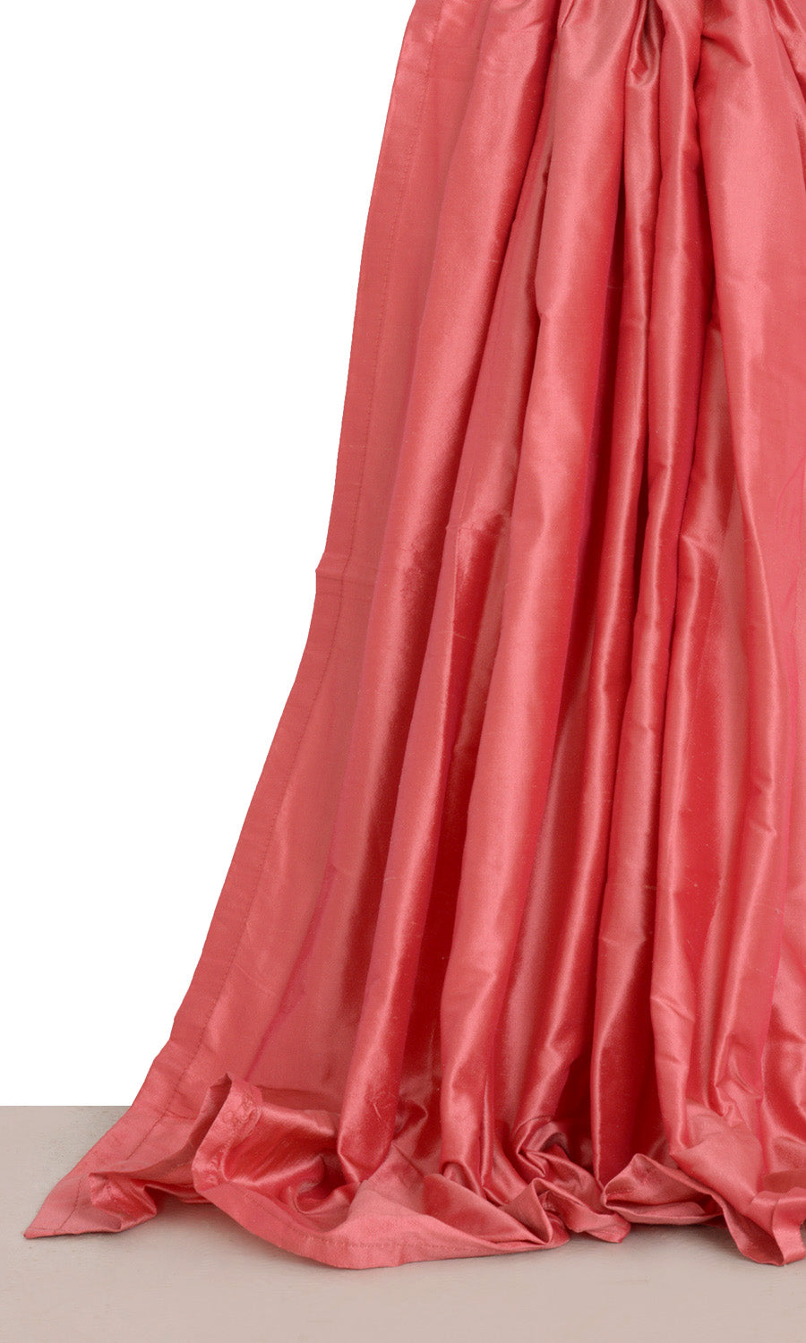 Shantung Silk Window Treatments Fabric By the Metre (Pink Punch)