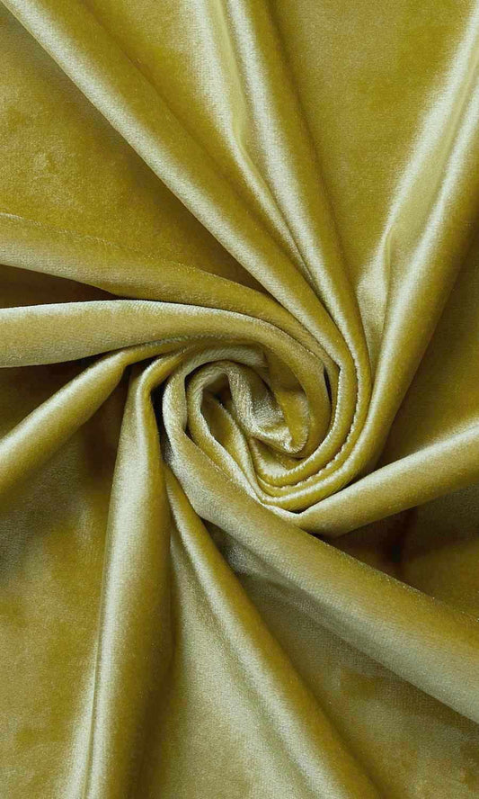 Velvet Home Décor Fabric By the Metre (Green)