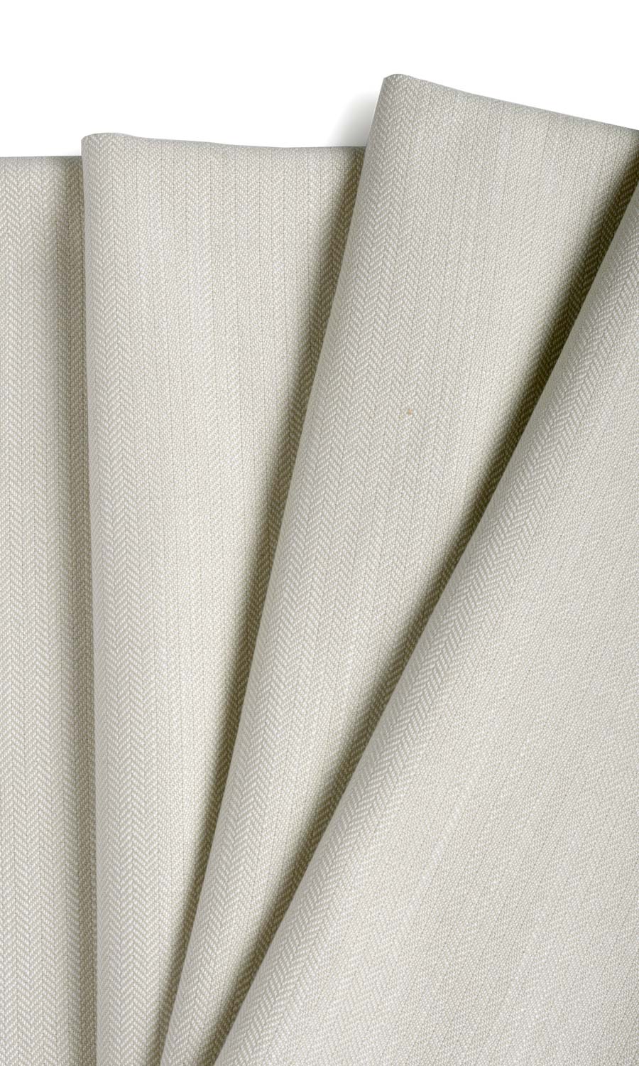 Herringbone Textured Flat, Plain, Fake, Faux, European Relaxed Roman Blinds (Pale Grey)