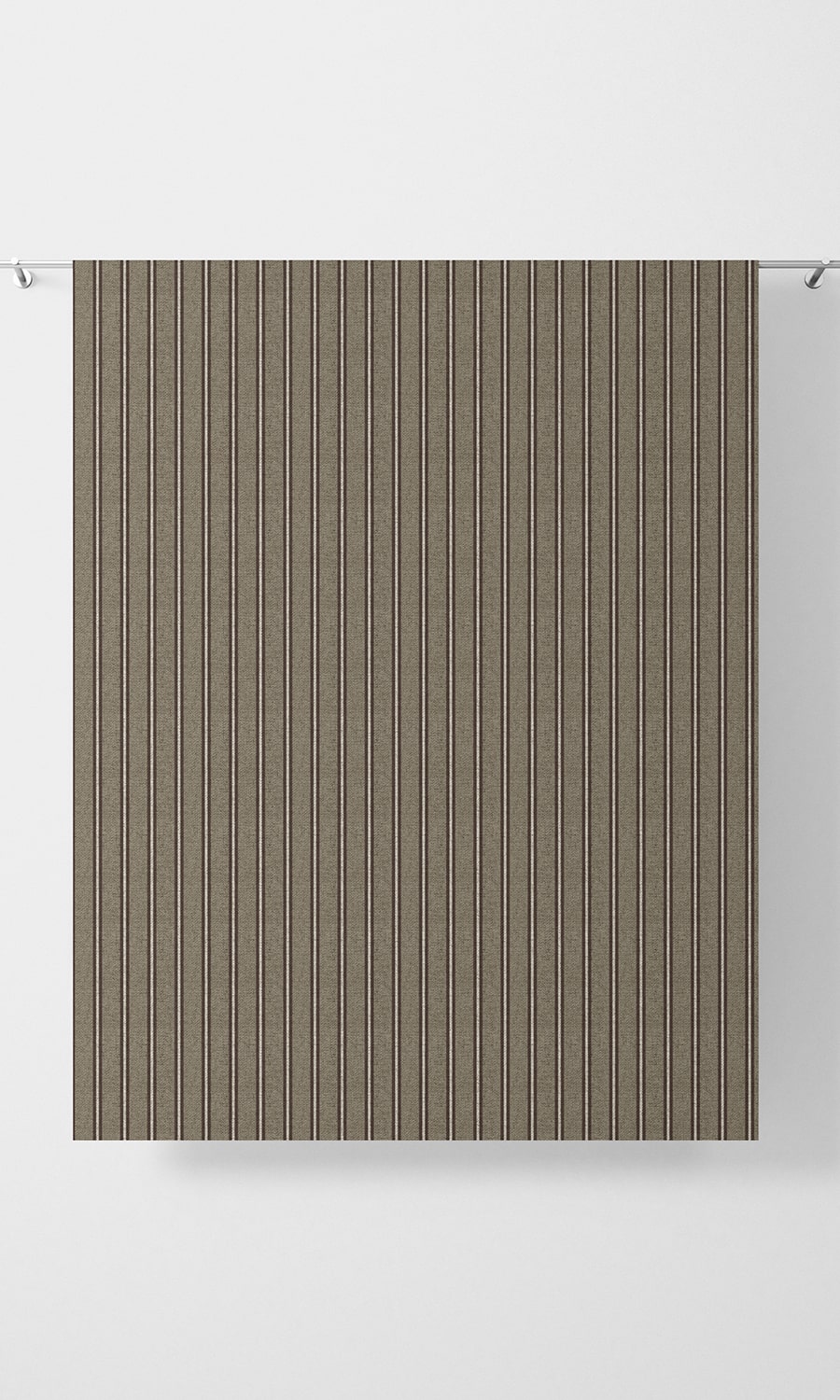 Striped Free Fabric Material Sample (Beige & Brown)